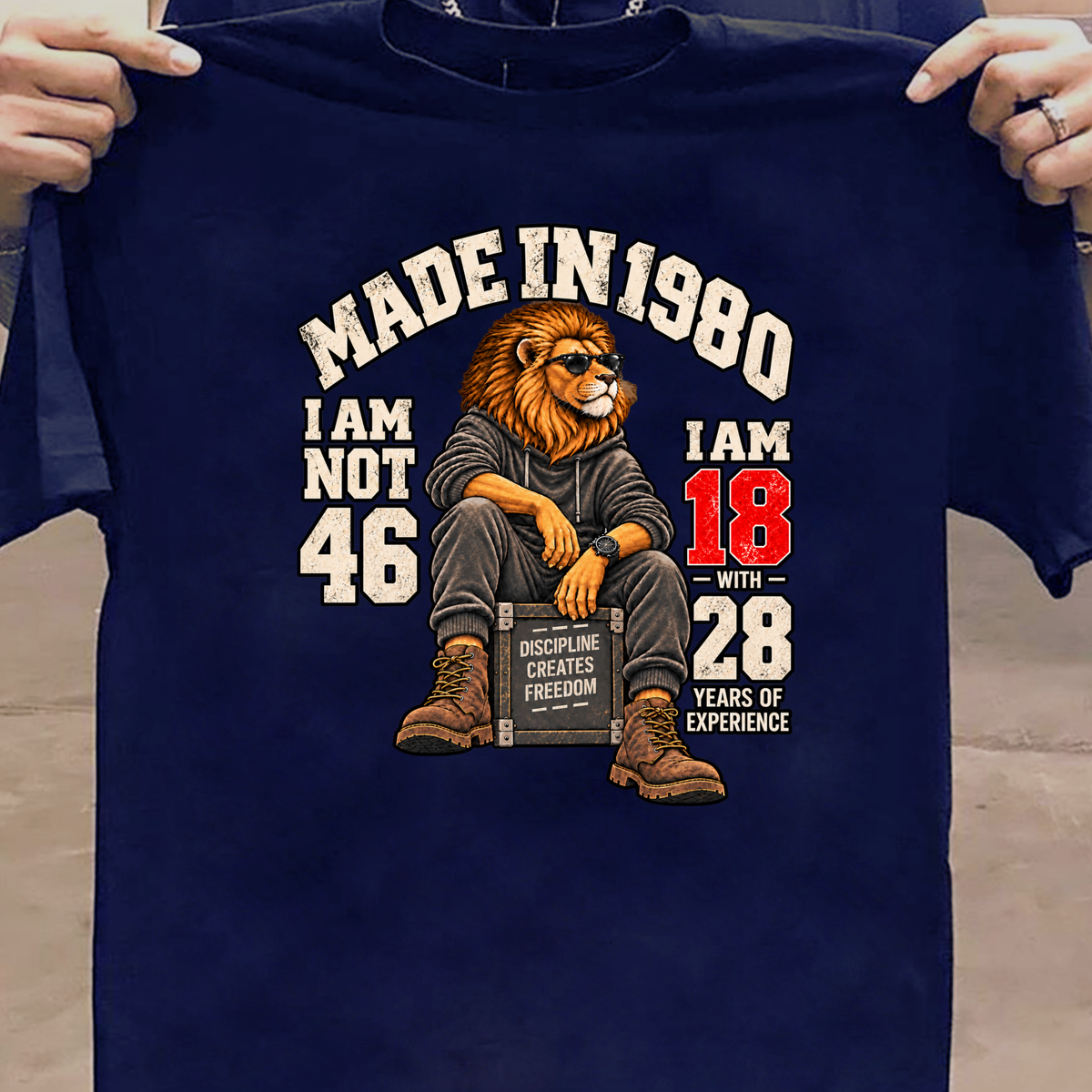 MADE IN 1980 I AM NOT 46-MEN CLASSIC T-SHIRT
