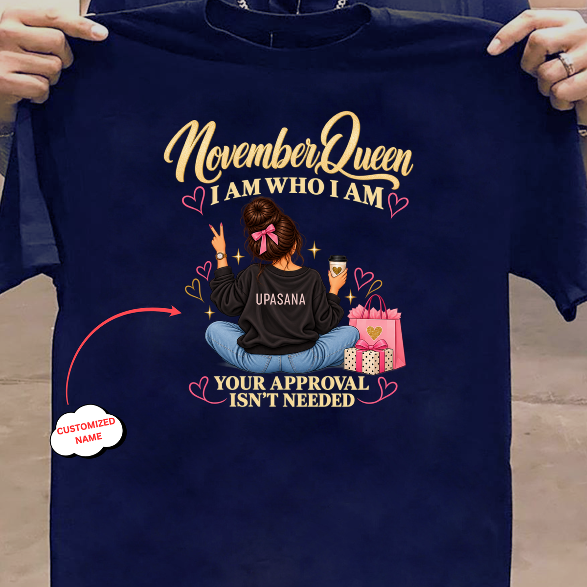 CUSTOMIZED-NOVEMBER QUEEN CLASSIC T-SHIRT