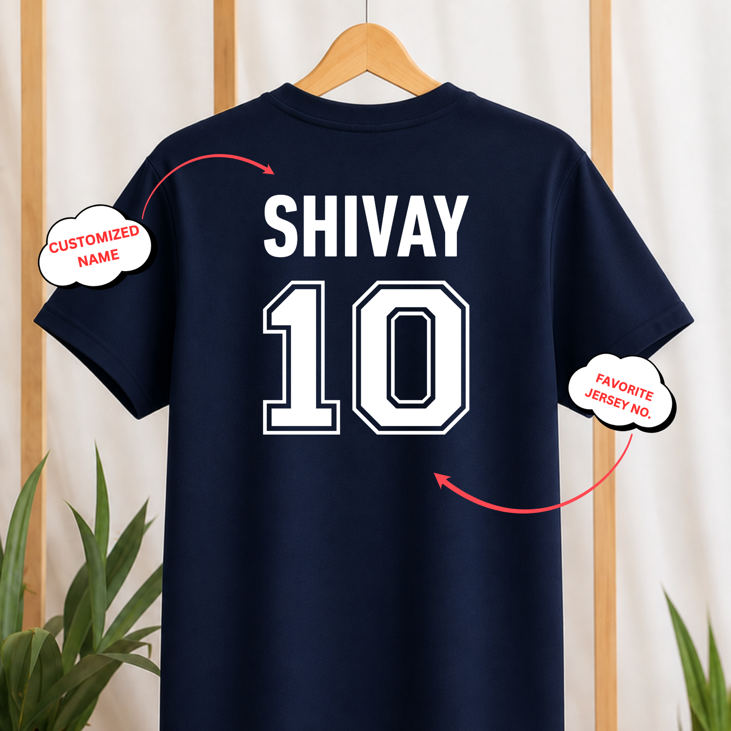 CUSTOMIZATION-CRICKET BATSMAN ICON FRONT AND BACK PRINT-CLASSIC T-SHIRT