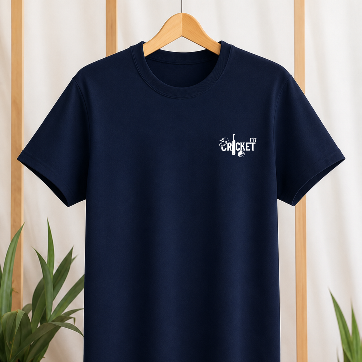 CUSTOMIZATION-CRICKET FRONT AND BACK PRINT-CLASSIC T-SHIRT