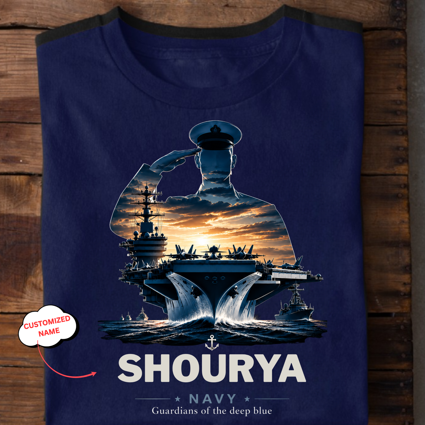 CUSTOMIZATION-GUARDIANS OF THE DEEP BLUE-CLASSIC T-SHIRT