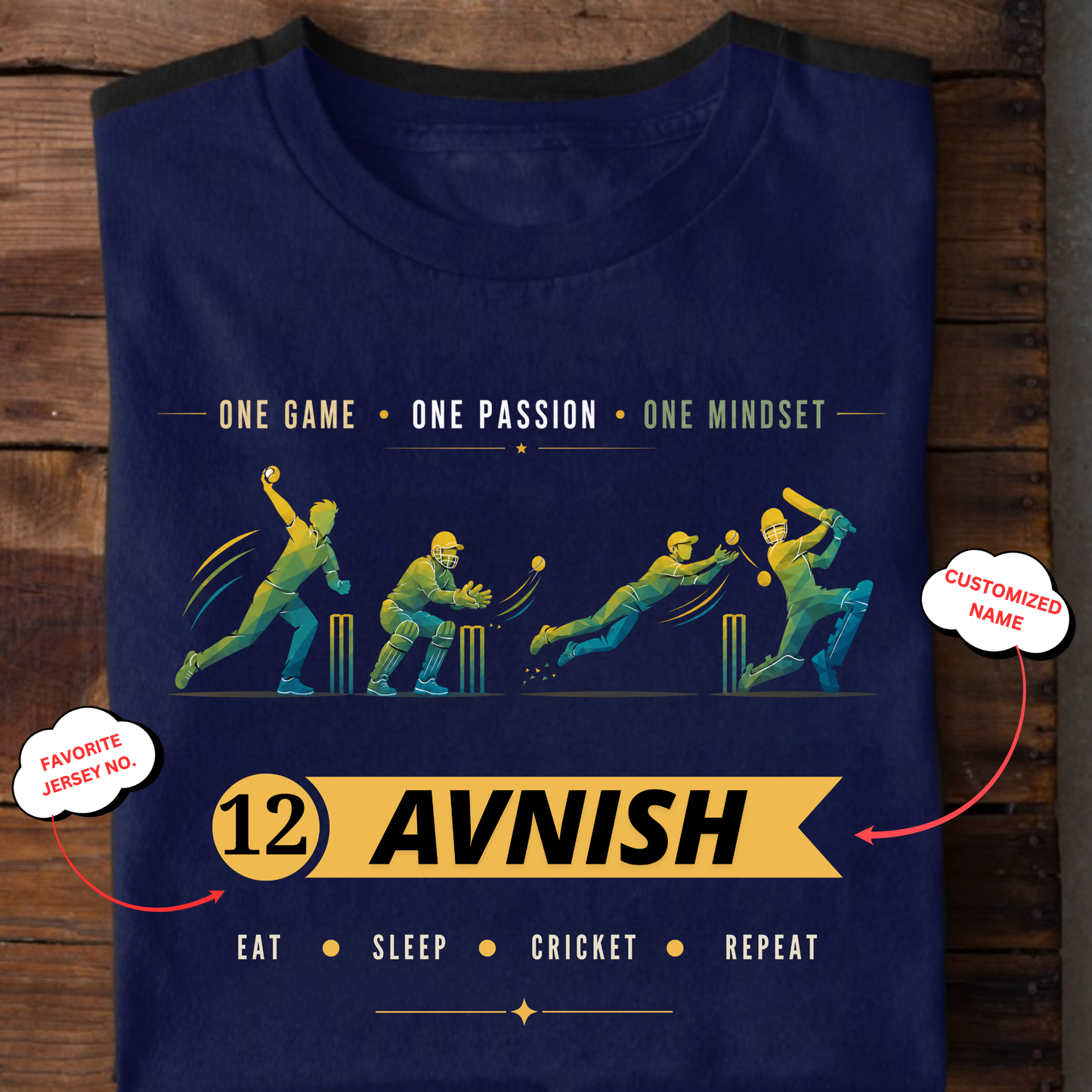 CUSTOMIZATION-ONE GAME ONE PASSION ONE MINDSET-CLASSIC T-SHIRT