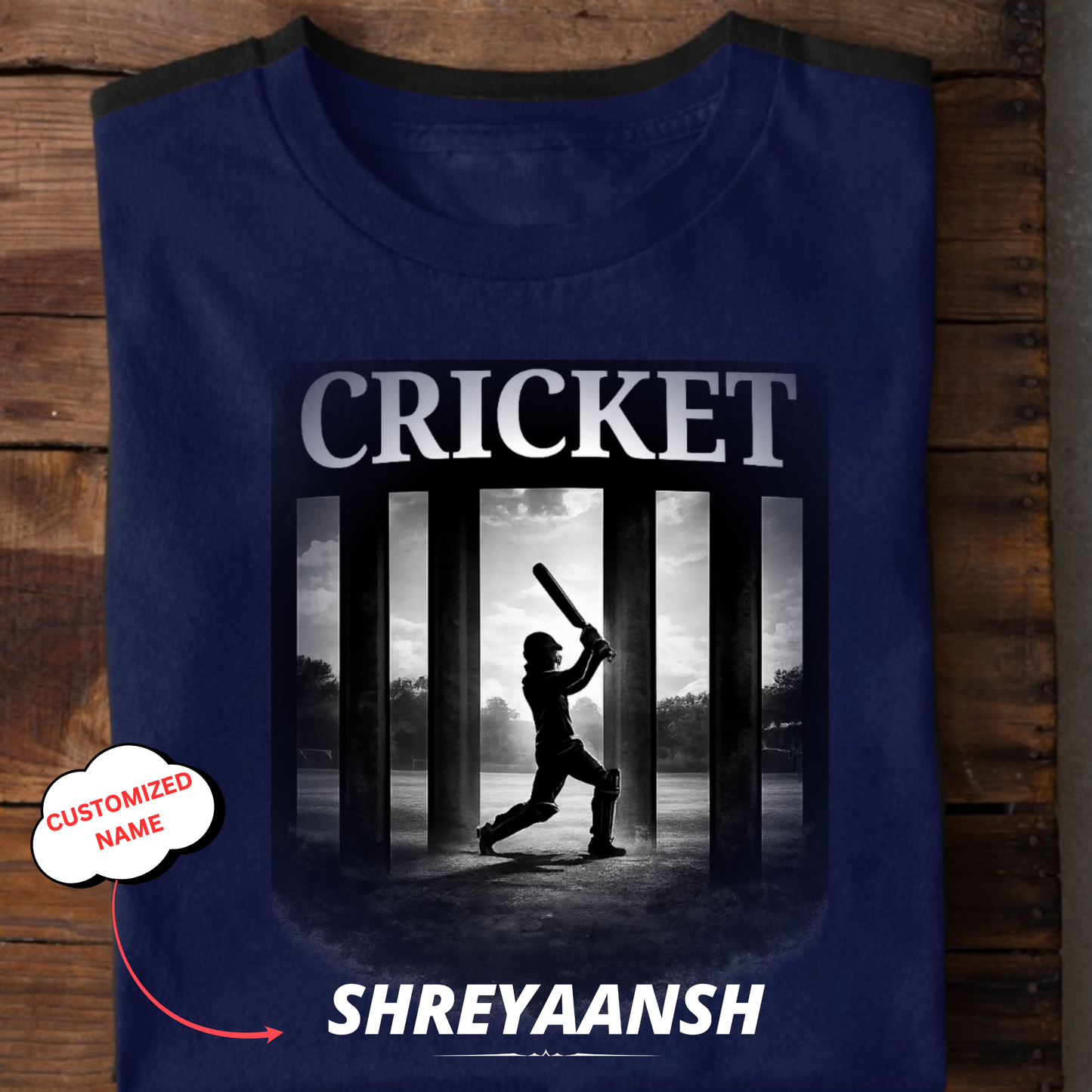 CUSTOMIZATION-CRICKET-CLASSIC T-SHIRT