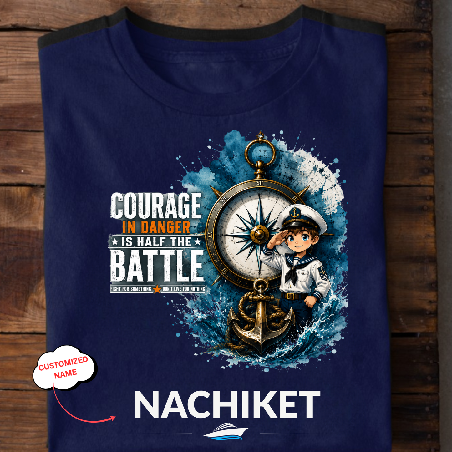 CUSTOMIZATION-COURAGE IN DANGER-CLASSIC T-SHIRT