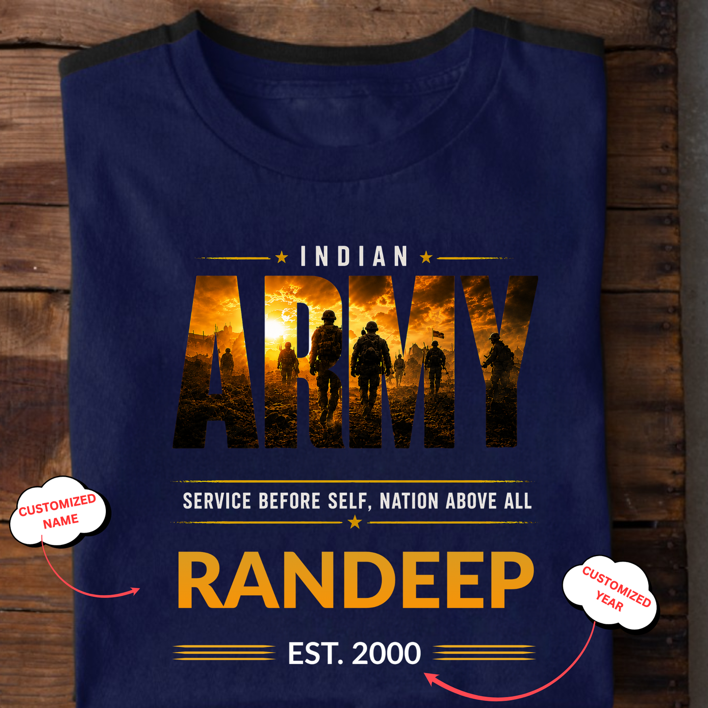CUSTOMIZATION-NATION ABOVE ALL-CLASSIC T-SHIRT