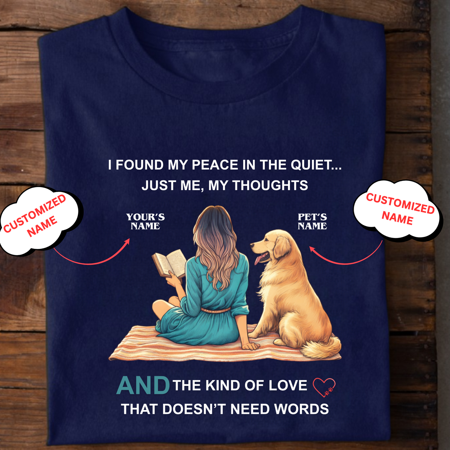CUSTOMIZATION-THE KIND OF LOVE (PET LOVER)-PREMIUM WOMAN CLASSIC T-SHIRT