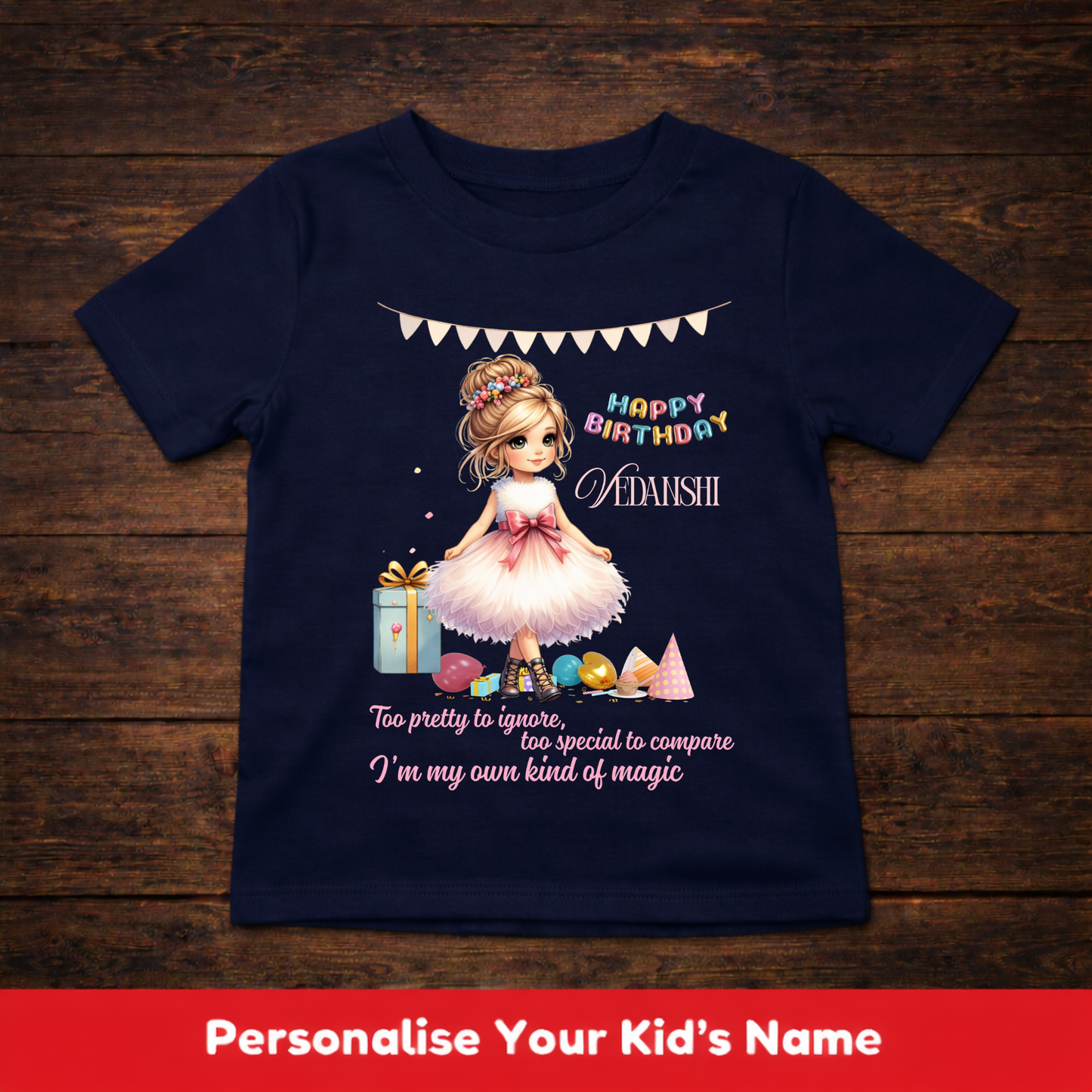CUSTOMIZATION KIDS (GIRL) T-SHIRT-MY OWN KIND OF MAGIC