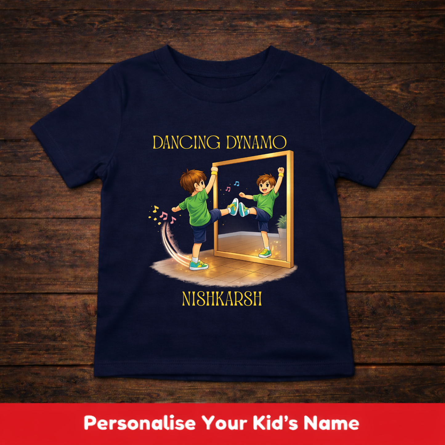 CUSTOMIZED-DANCING DYNAMO(DANCE)-BOY KIDS T-SHIRT