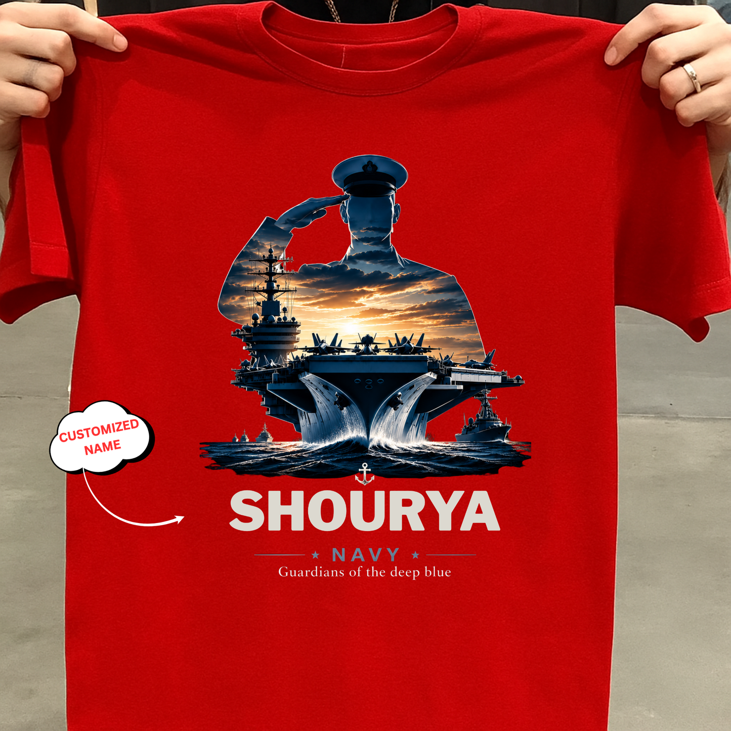 CUSTOMIZATION-GUARDIANS OF THE DEEP BLUE-CLASSIC T-SHIRT