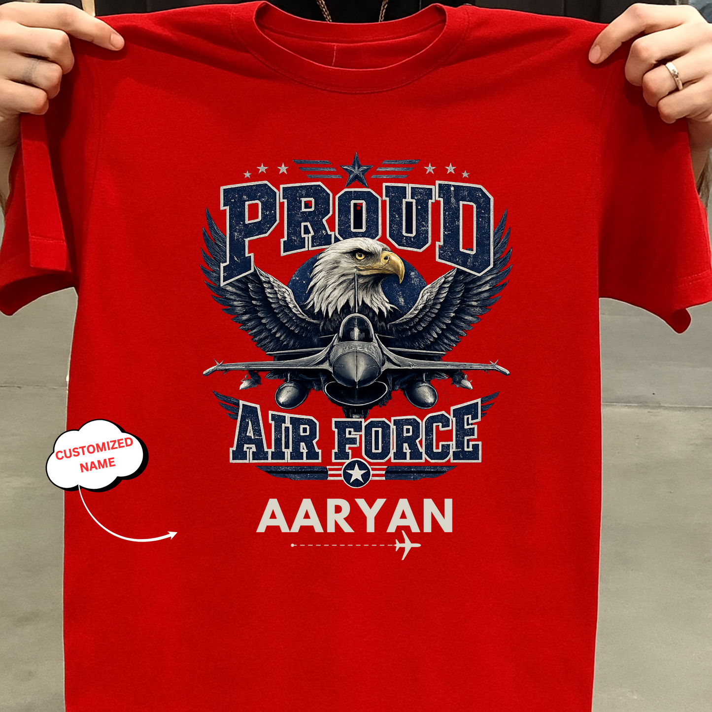CUSTOMIZATION-PROUD AIR FORCE-CLASSIC T-SHIRT