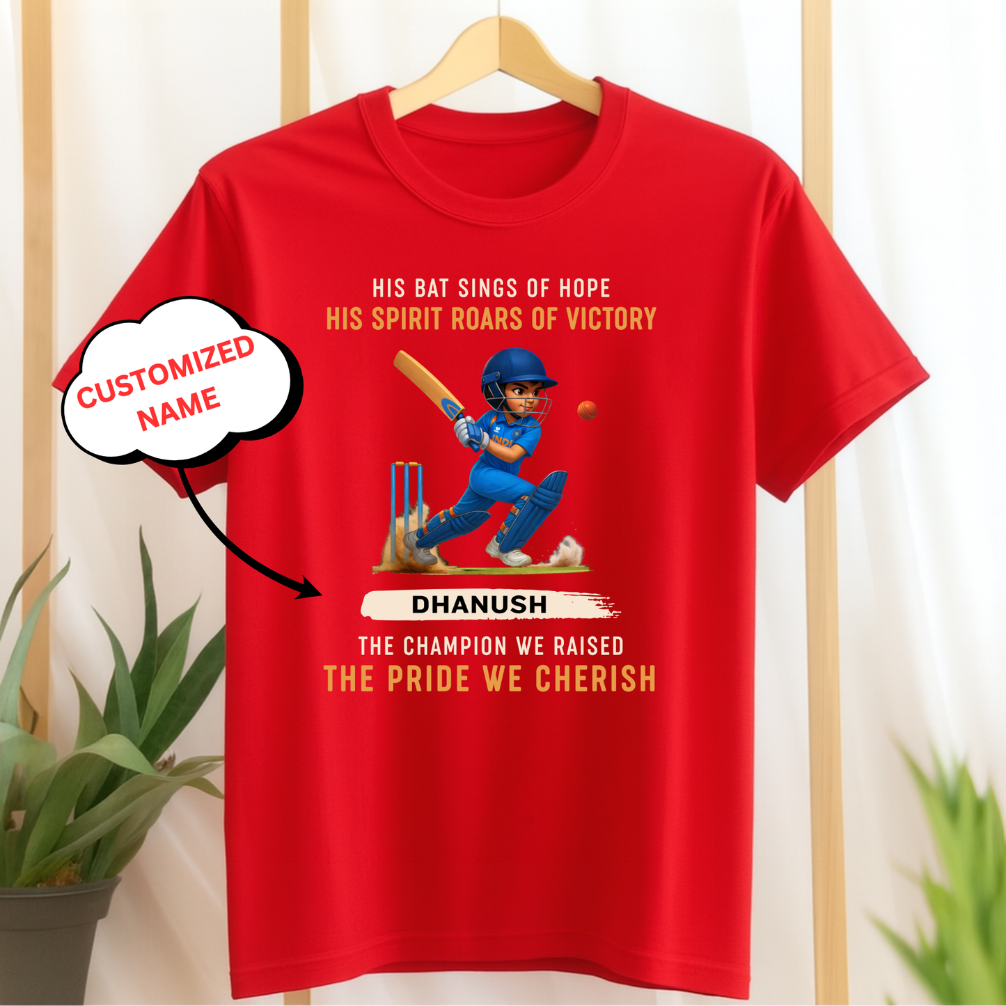 CUSTOMIZED-ROARS OF VICTORY (BOY) CRICKET CLASSIC T-SHIRT