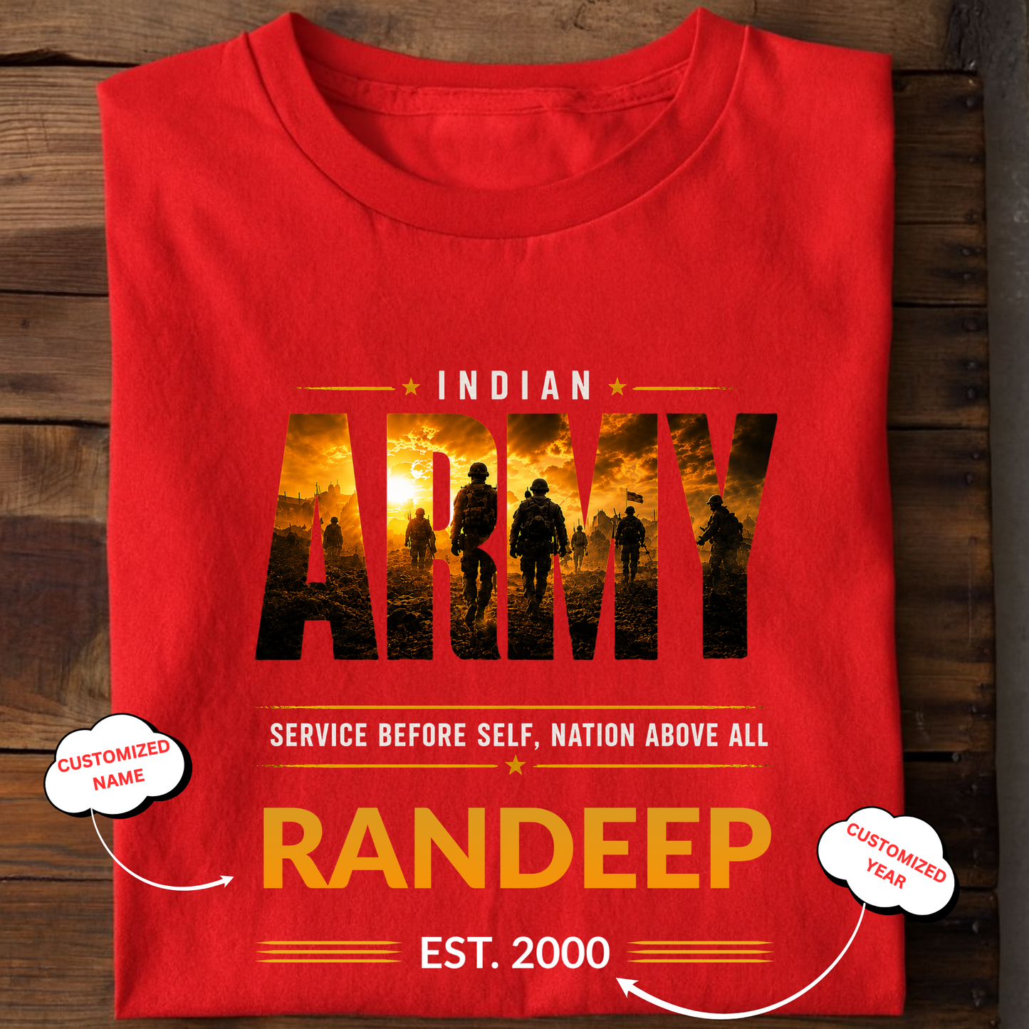 CUSTOMIZATION-NATION ABOVE ALL-CLASSIC T-SHIRT