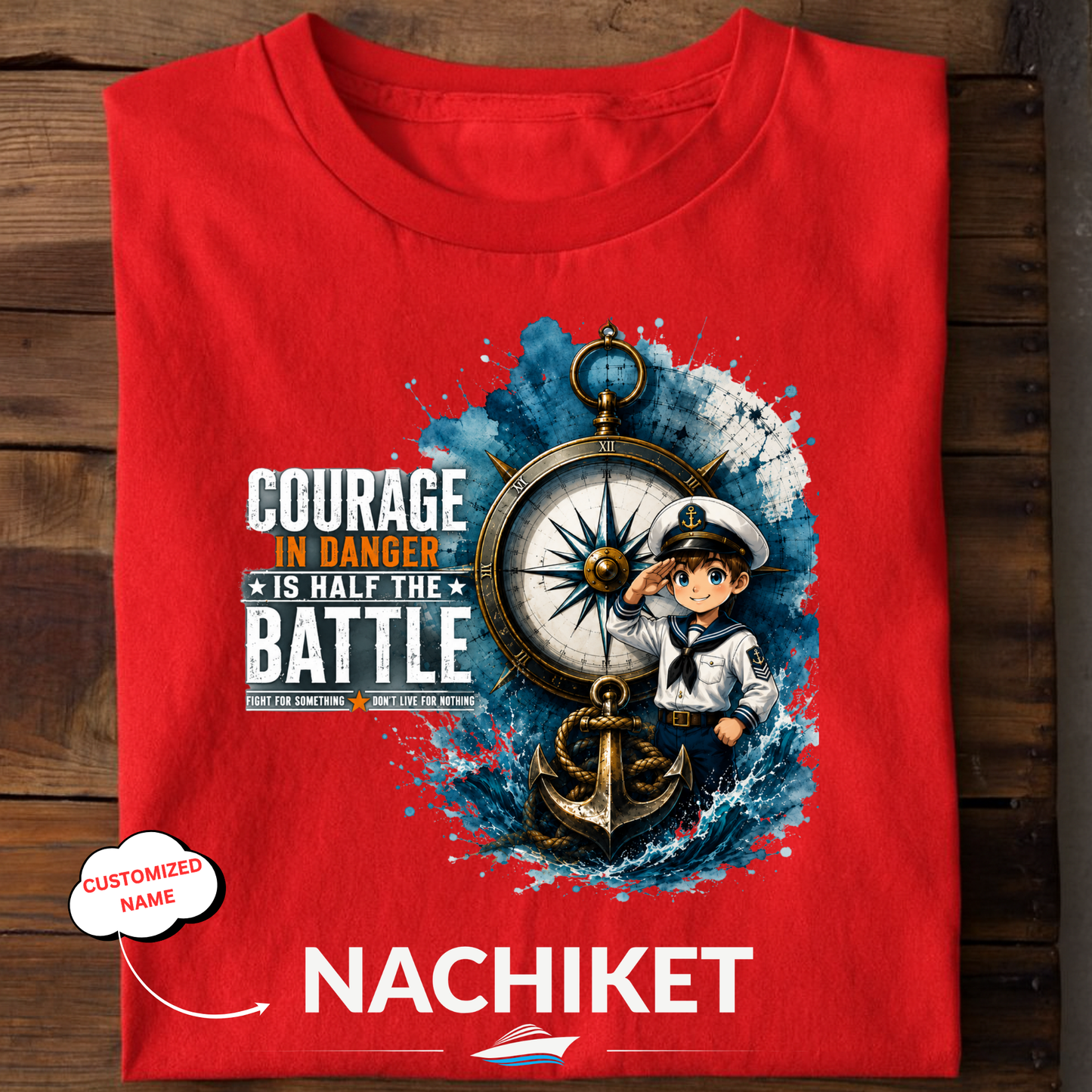 CUSTOMIZATION-COURAGE IN DANGER-CLASSIC T-SHIRT