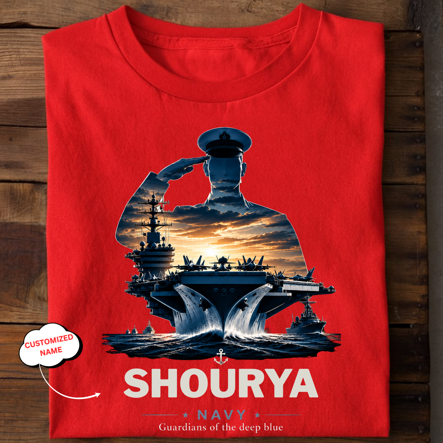 CUSTOMIZATION-GUARDIANS OF THE DEEP BLUE-CLASSIC T-SHIRT