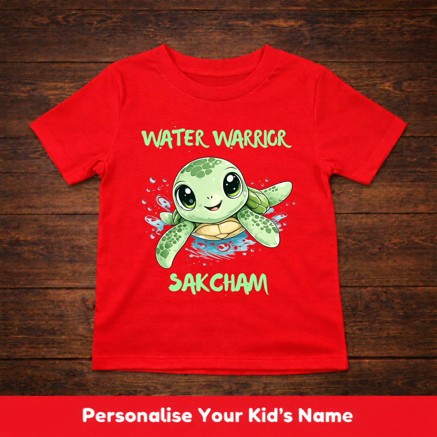 CUSTOMIZED-WATER WARRIOR(SWIMMING)-KIDS UNISEX T-SHIRT