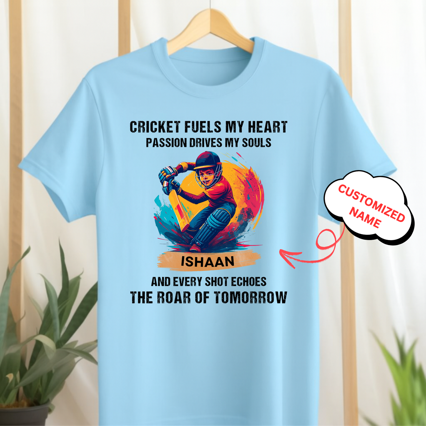 CUSTOMIZED-CRICKET FUELS MY HEART CLASSIC T-SHIRT