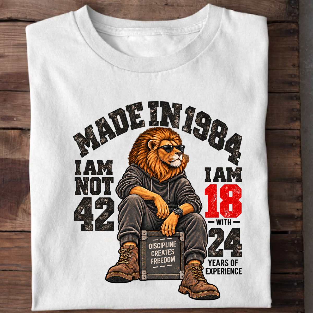 MADE IN 1984  I AM NOT 42-MEN CLASSIC T-SHIRT