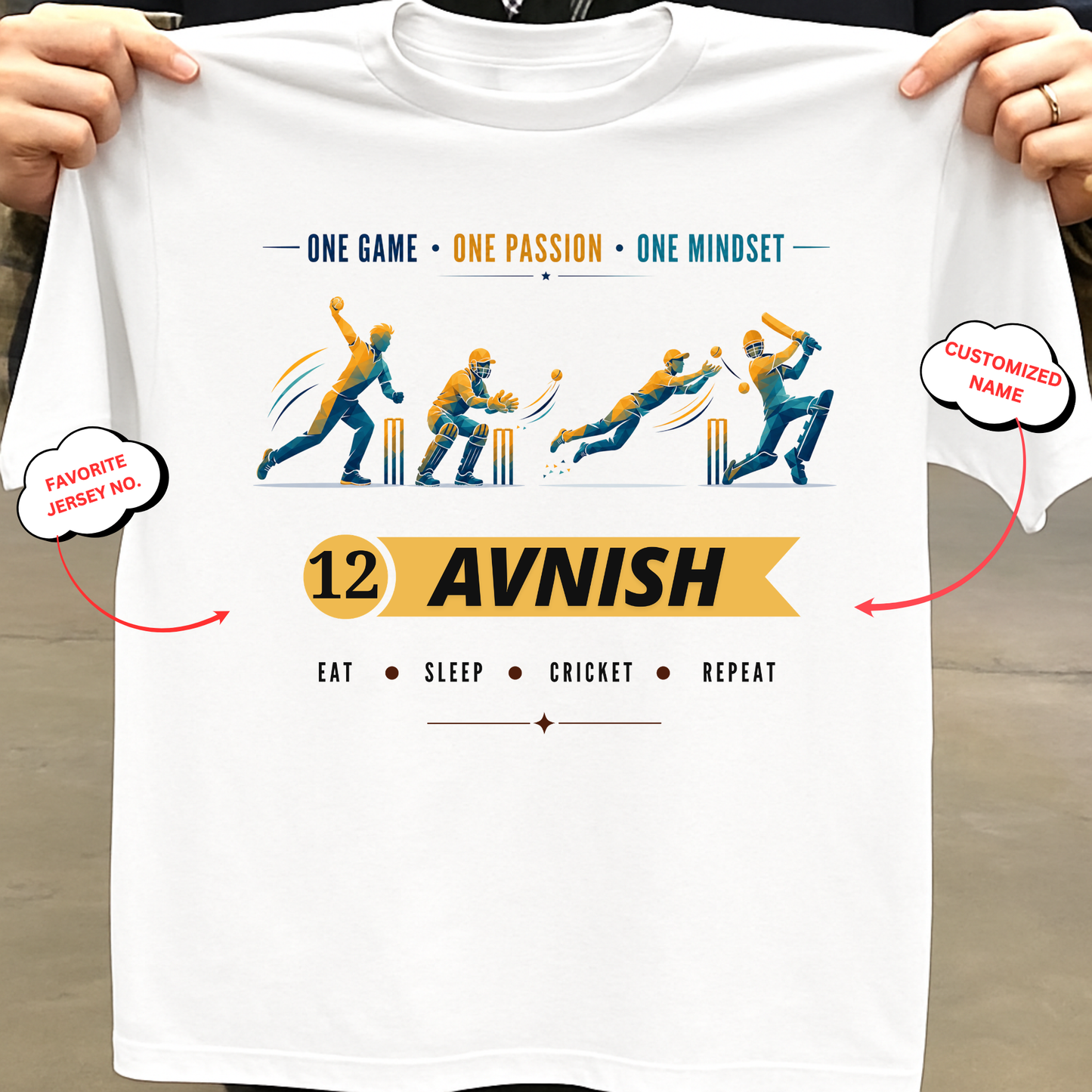 CUSTOMIZATION-ONE GAME ONE PASSION ONE MINDSET-CLASSIC T-SHIRT