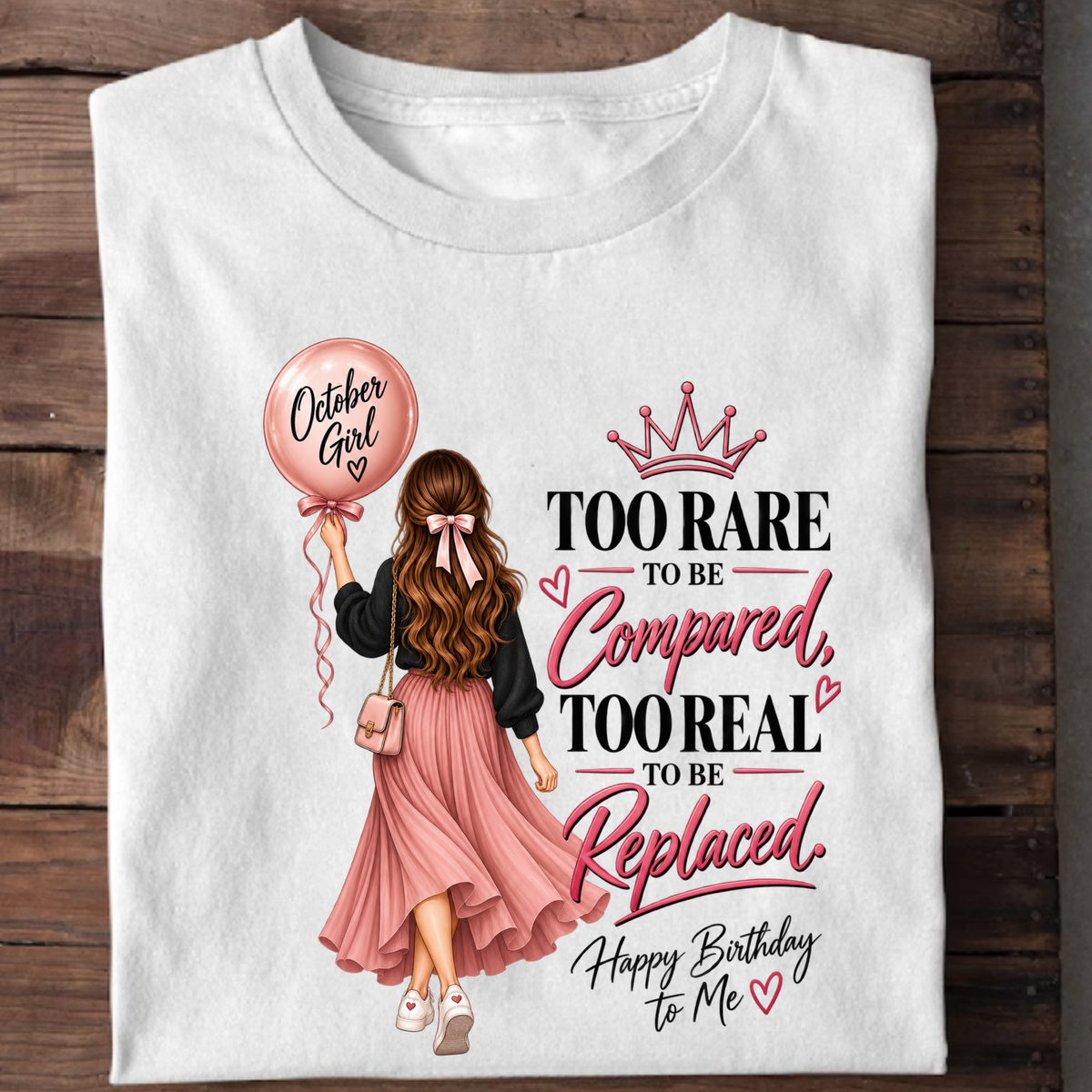 HAPPY BIRTHDAY TO OCTOBER GIRL CLASSIC T-SHIRT