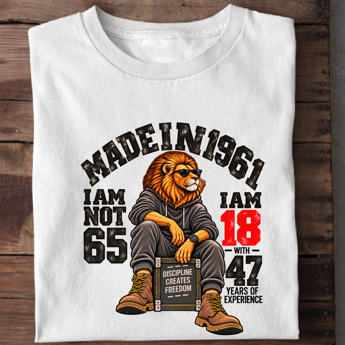 MADE IN 1961  I AM NOT 65-MEN CLASSIC T-SHIRT