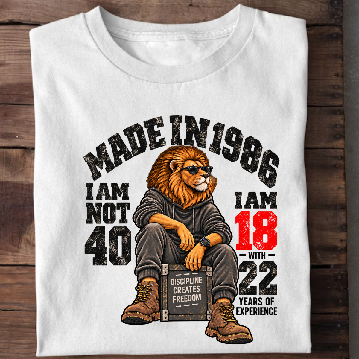 MADE IN 1986  I AM NOT 40-MEN CLASSIC T-SHIRT