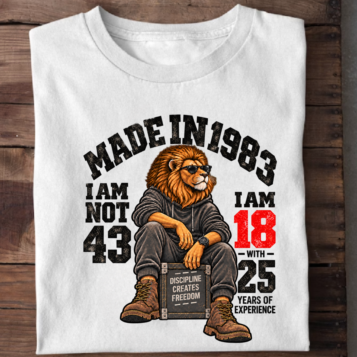 MADE IN 1983  I AM NOT 43-MEN CLASSIC T-SHIRT