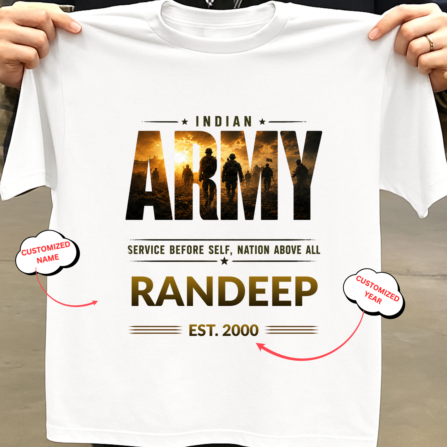 CUSTOMIZATION-NATION ABOVE ALL-CLASSIC T-SHIRT