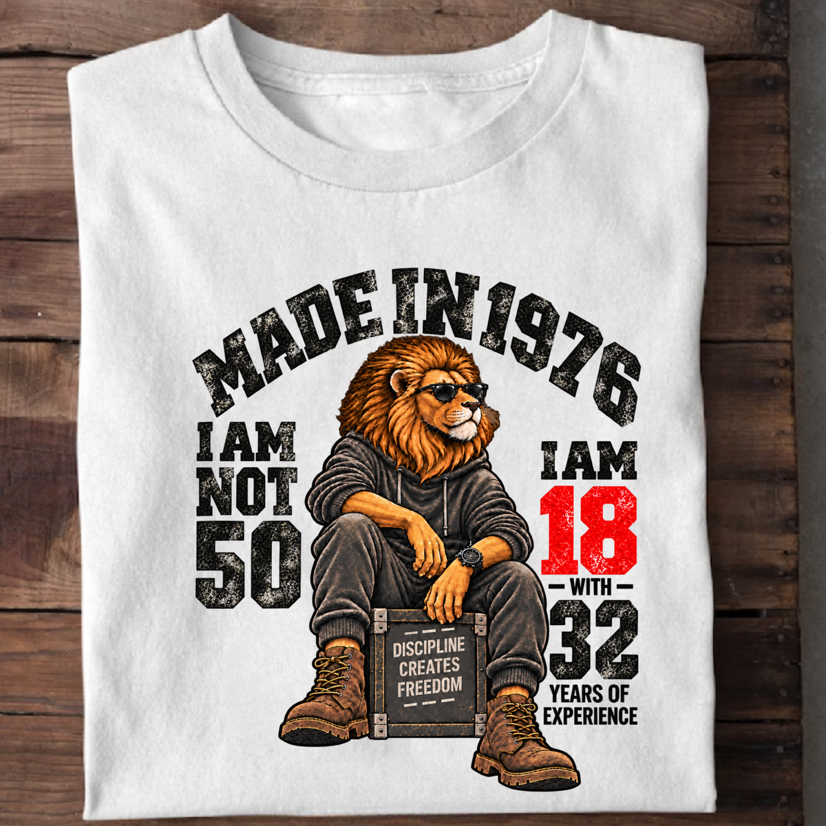 MADE IN 1976 I AM NOT 50-MEN CLASSIC T-SHIRT