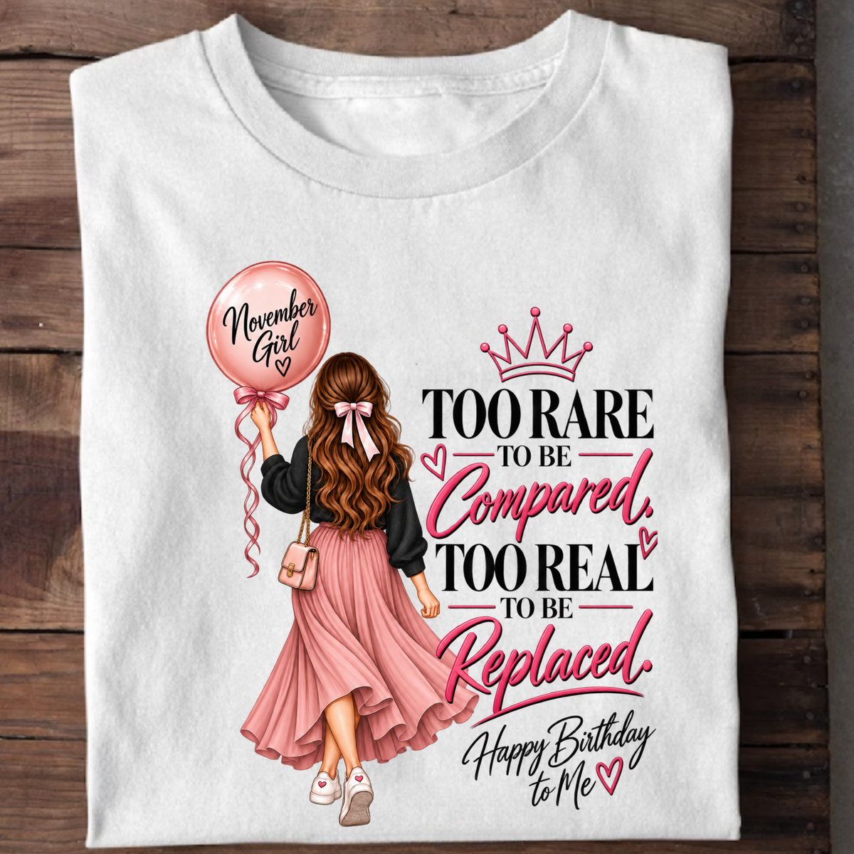 HAPPY BIRTHDAY TO NOVEMBER GIRL CLASSIC T-SHIRT
