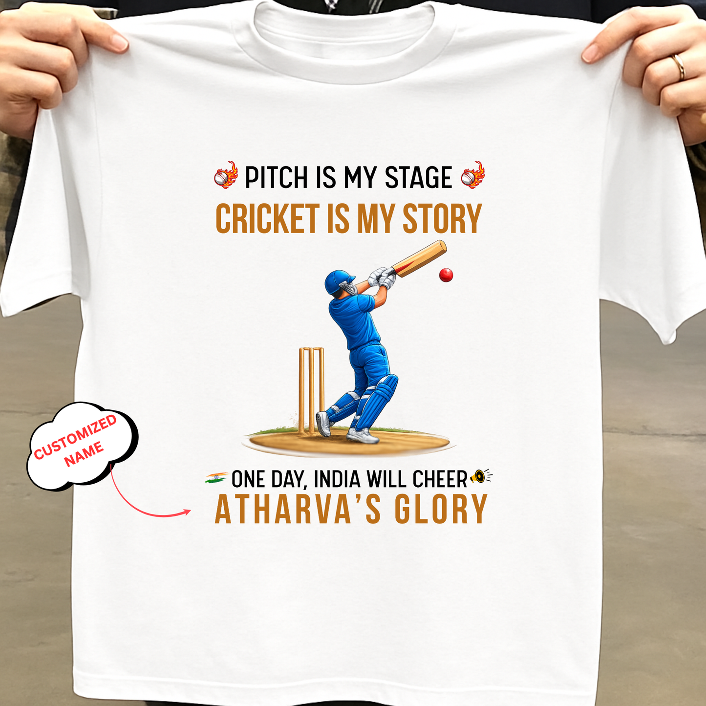 CUSTOMIZATION-PITCH IS MY STAGE-CLASSIC T-SHIRT