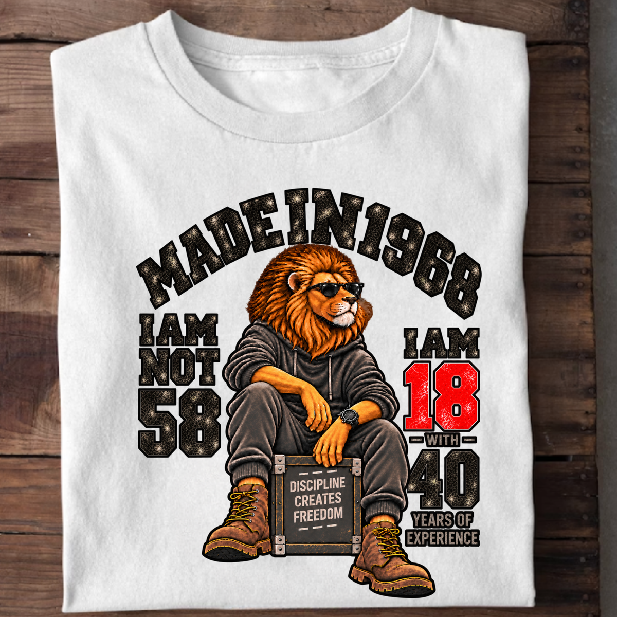 MADE IN 1968  I AM NOT 58-MEN CLASSIC T-SHIRT