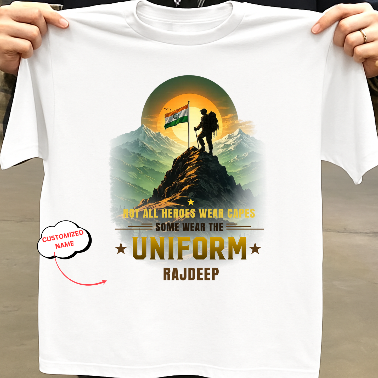 CUSTOMIZATION-SOME HEROES WEAR THE UNIFORM-CLASSIC T-SHIRT