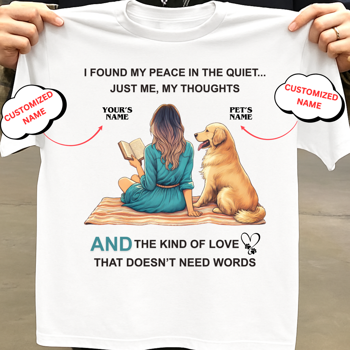 CUSTOMIZATION-THE KIND OF LOVE (PET LOVER)-PREMIUM WOMAN CLASSIC T-SHIRT