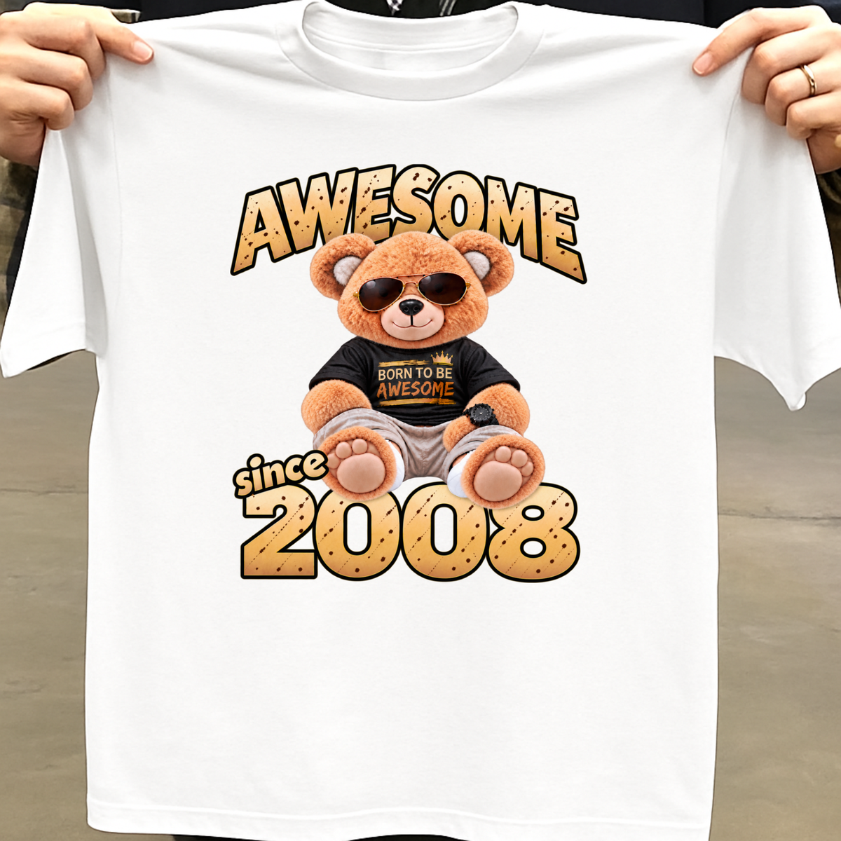 AWESOME SINCE 2008 CLASSIC T-SHIRT