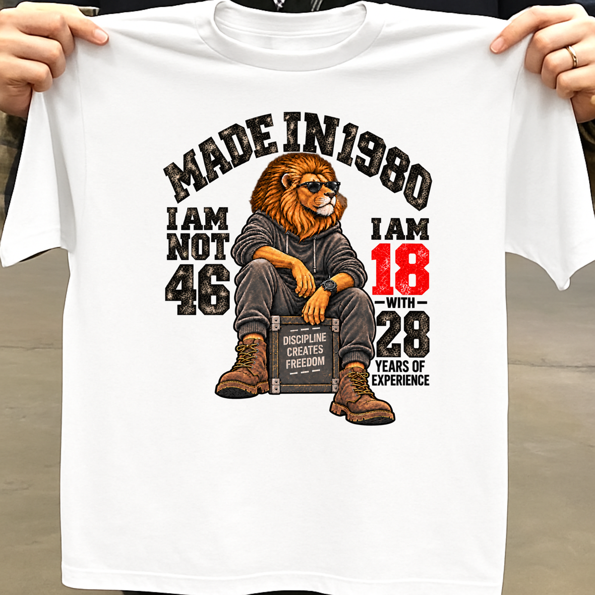MADE IN 1980 I AM NOT 46-MEN CLASSIC T-SHIRT