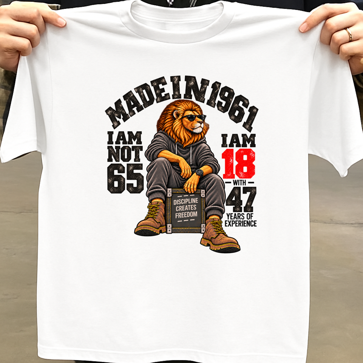 MADE IN 1961  I AM NOT 65-MEN CLASSIC T-SHIRT