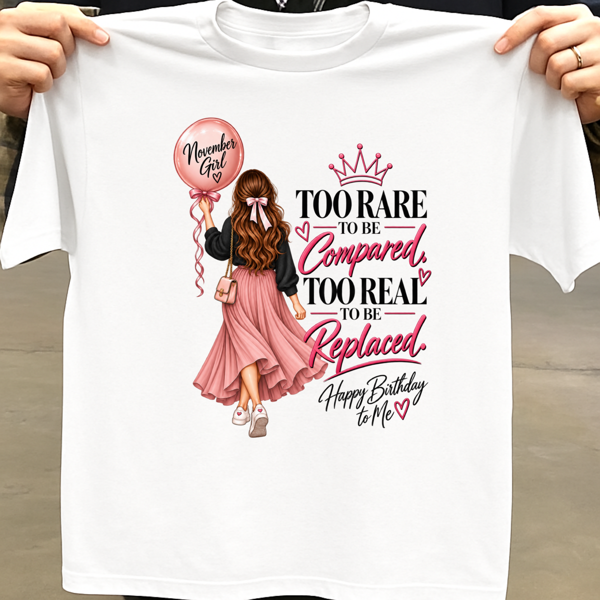 HAPPY BIRTHDAY TO NOVEMBER GIRL CLASSIC T-SHIRT