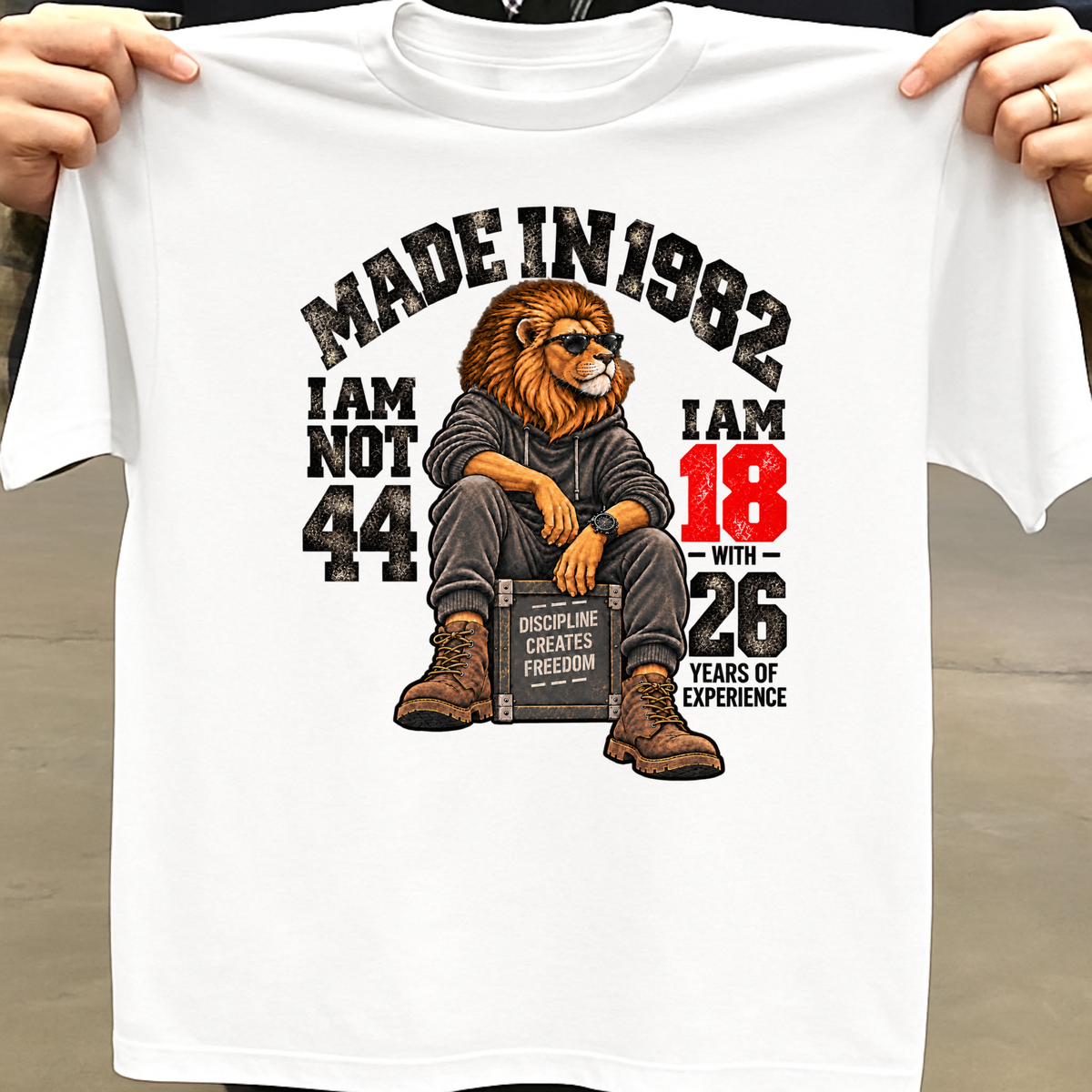 MADE IN 1982  I AM NOT 44-MEN CLASSIC T-SHIRT