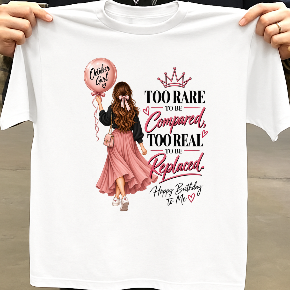 HAPPY BIRTHDAY TO OCTOBER GIRL CLASSIC T-SHIRT