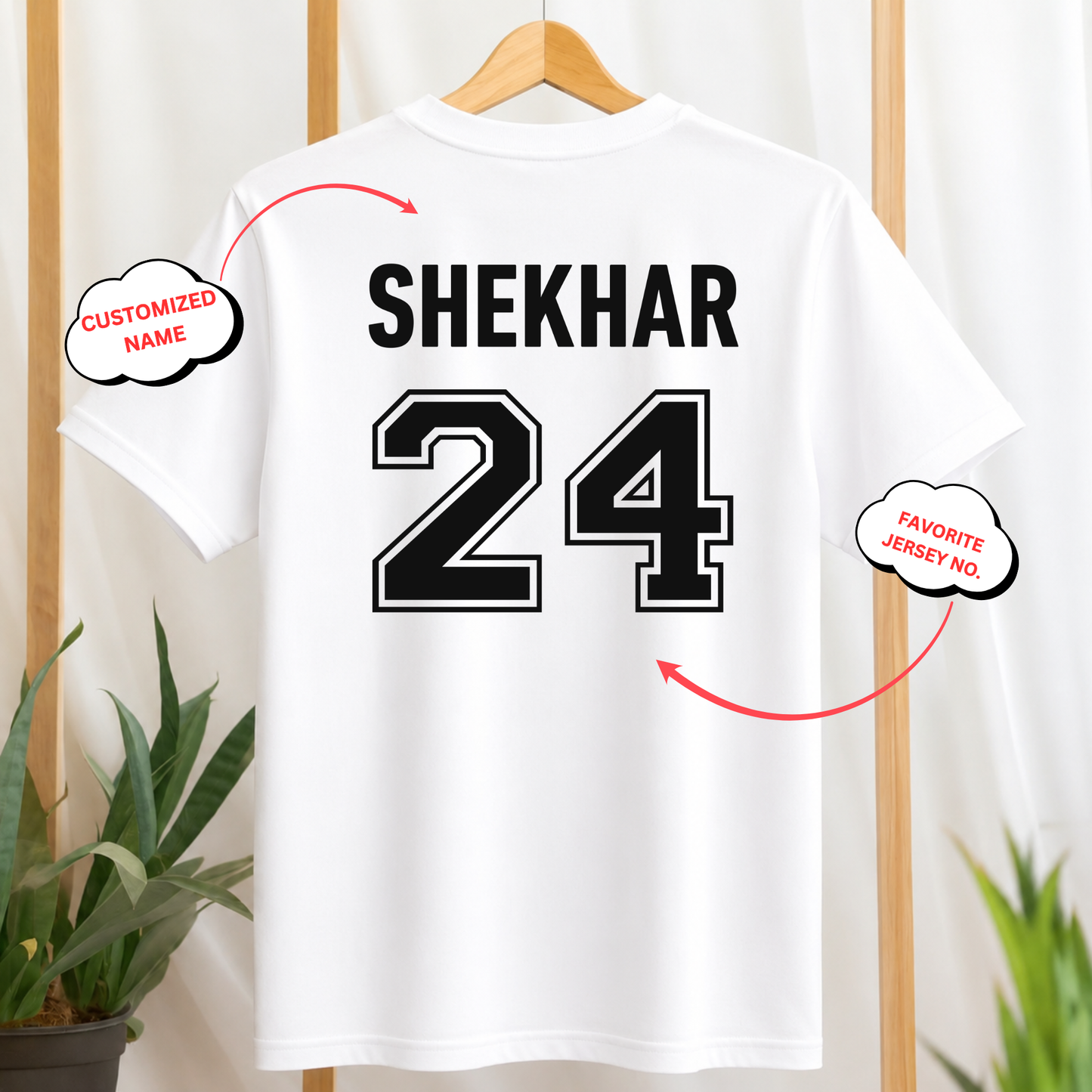 CUSTOMIZATION-CRICKET FRONT AND BACK PRINT-CLASSIC T-SHIRT