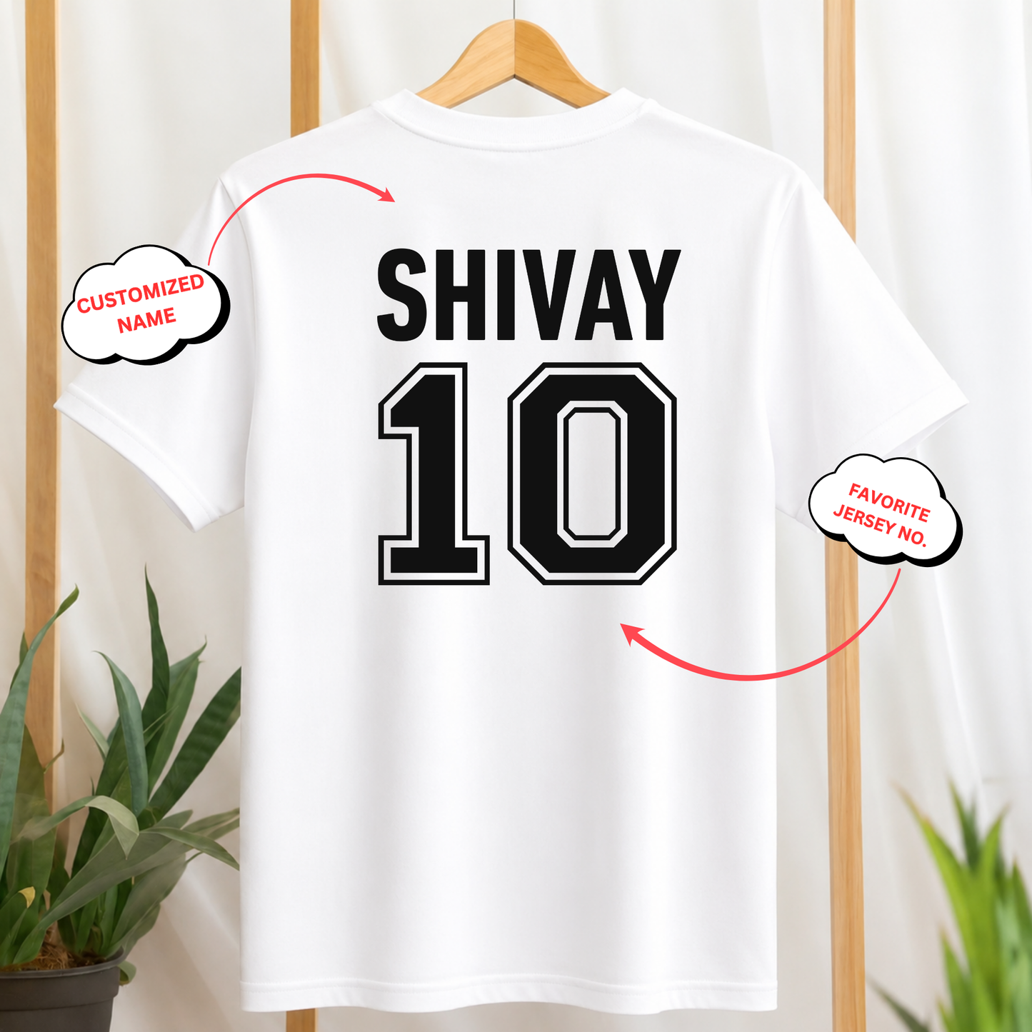 CUSTOMIZATION-CRICKET BATSMAN ICON FRONT AND BACK PRINT-CLASSIC T-SHIRT