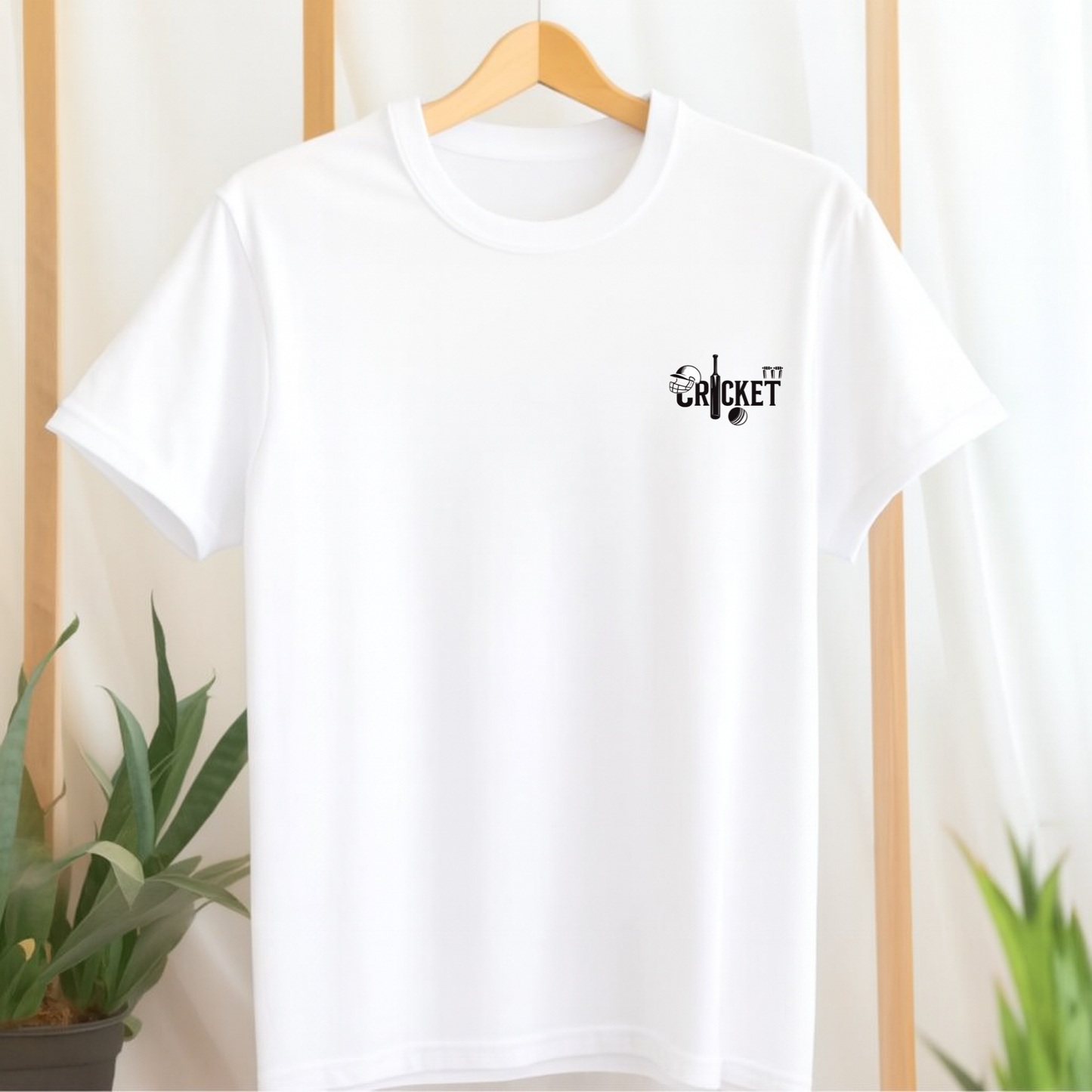CUSTOMIZATION-CRICKET FRONT AND BACK PRINT-CLASSIC T-SHIRT