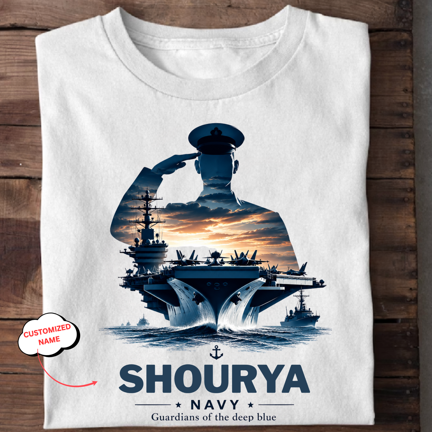 CUSTOMIZATION-GUARDIANS OF THE DEEP BLUE-CLASSIC T-SHIRT