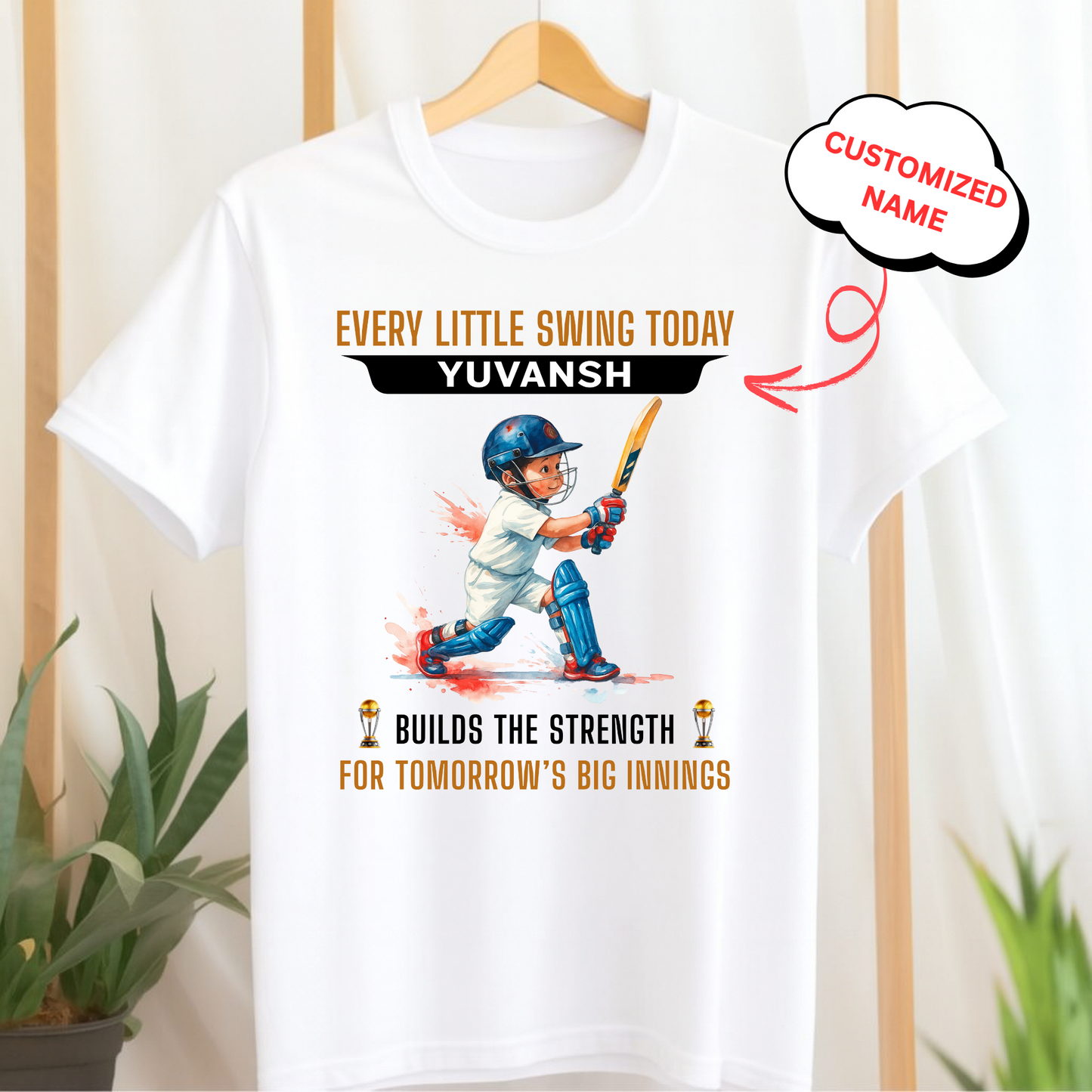 CUSTOMIZED-TOMORROW'S BIG INNING (CRICKET) CLASSIC T-SHIRT
