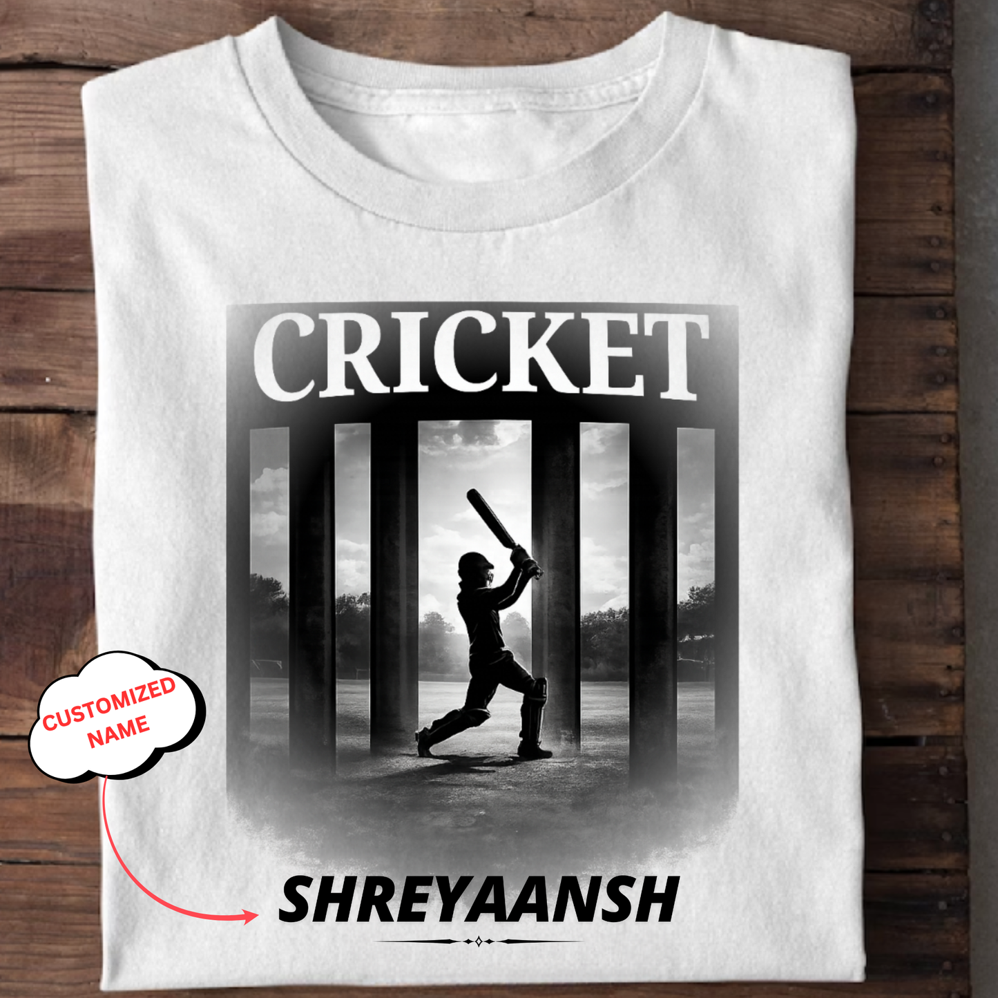 CUSTOMIZATION-CRICKET-CLASSIC T-SHIRT