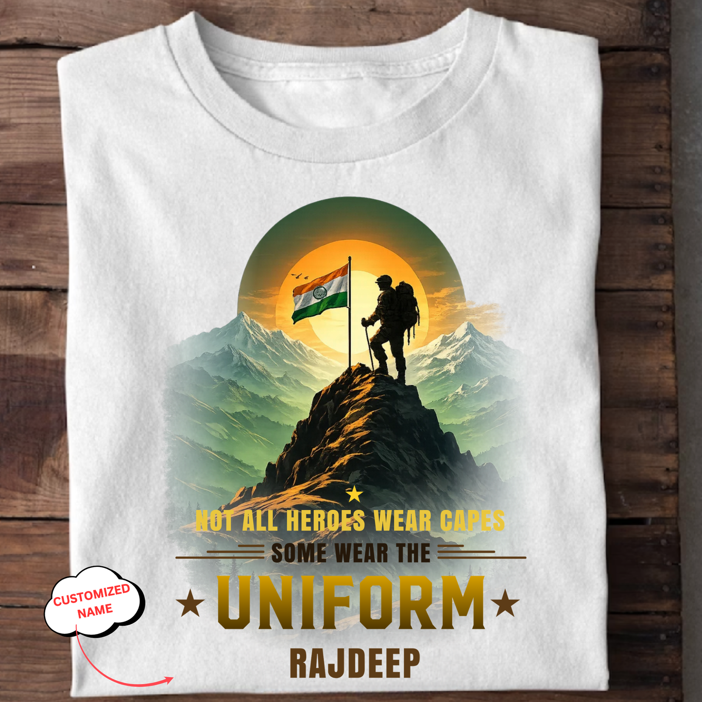 CUSTOMIZATION-SOME HEROES WEAR THE UNIFORM-CLASSIC T-SHIRT
