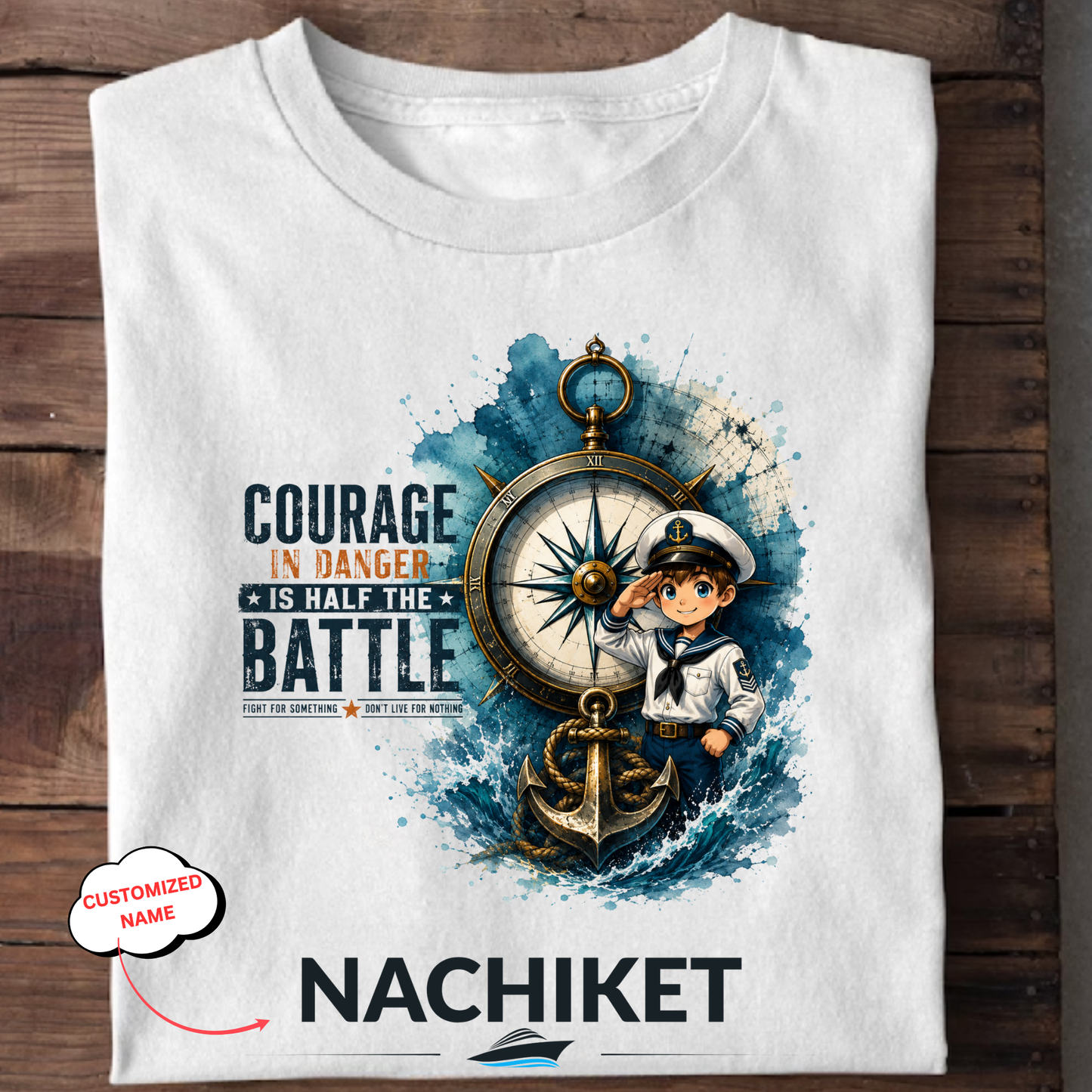 CUSTOMIZATION-COURAGE IN DANGER-CLASSIC T-SHIRT