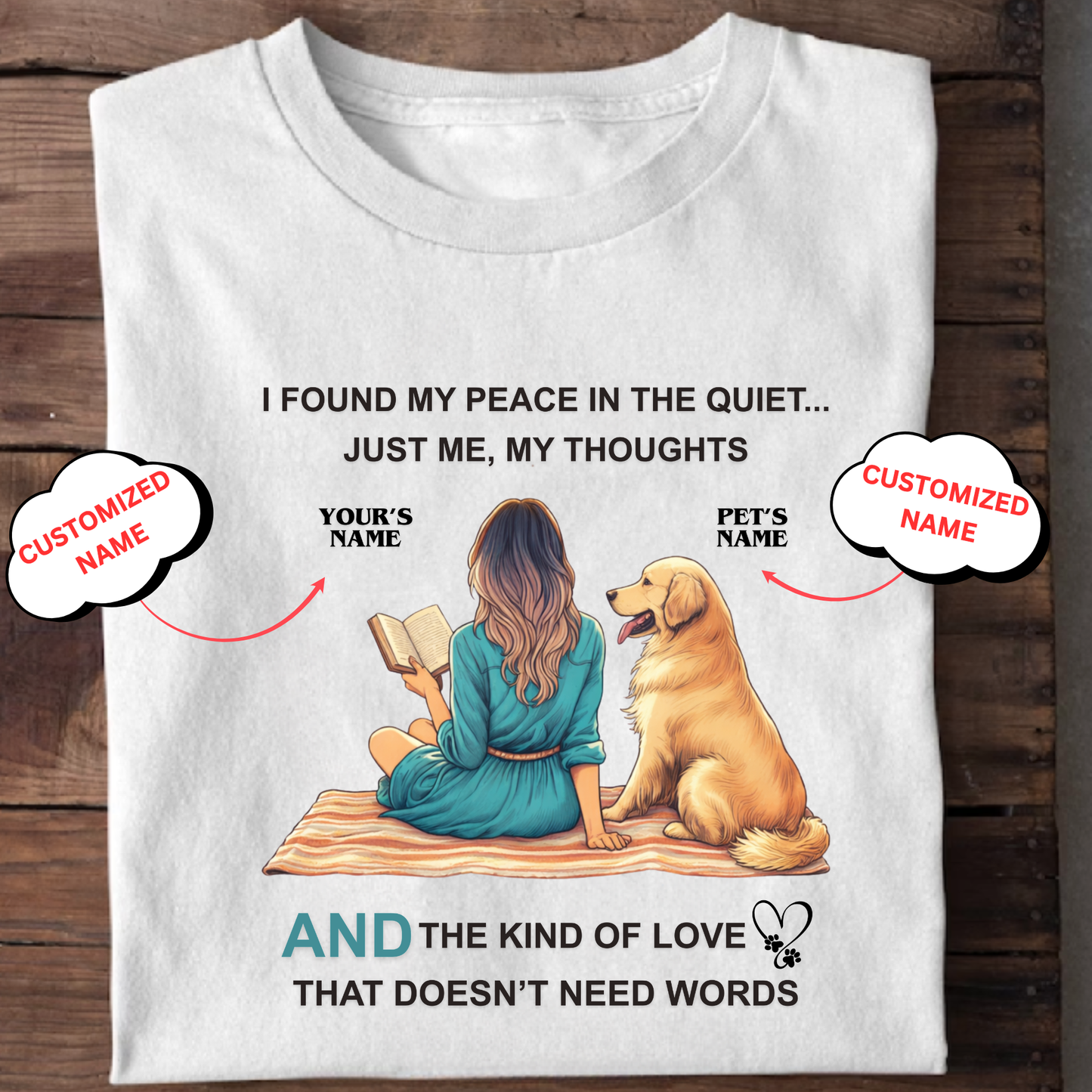 CUSTOMIZATION-THE KIND OF LOVE (PET LOVER)-PREMIUM WOMAN CLASSIC T-SHIRT