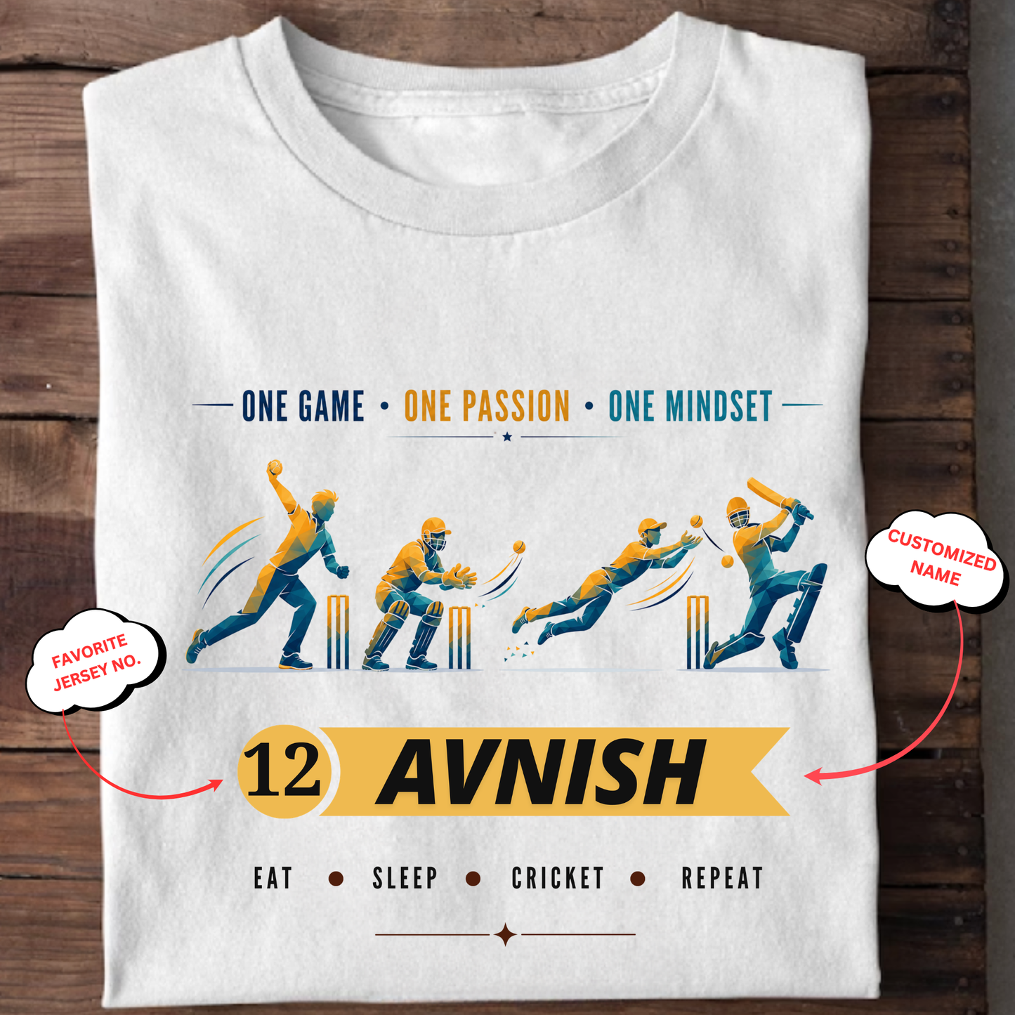 CUSTOMIZATION-ONE GAME ONE PASSION ONE MINDSET-CLASSIC T-SHIRT