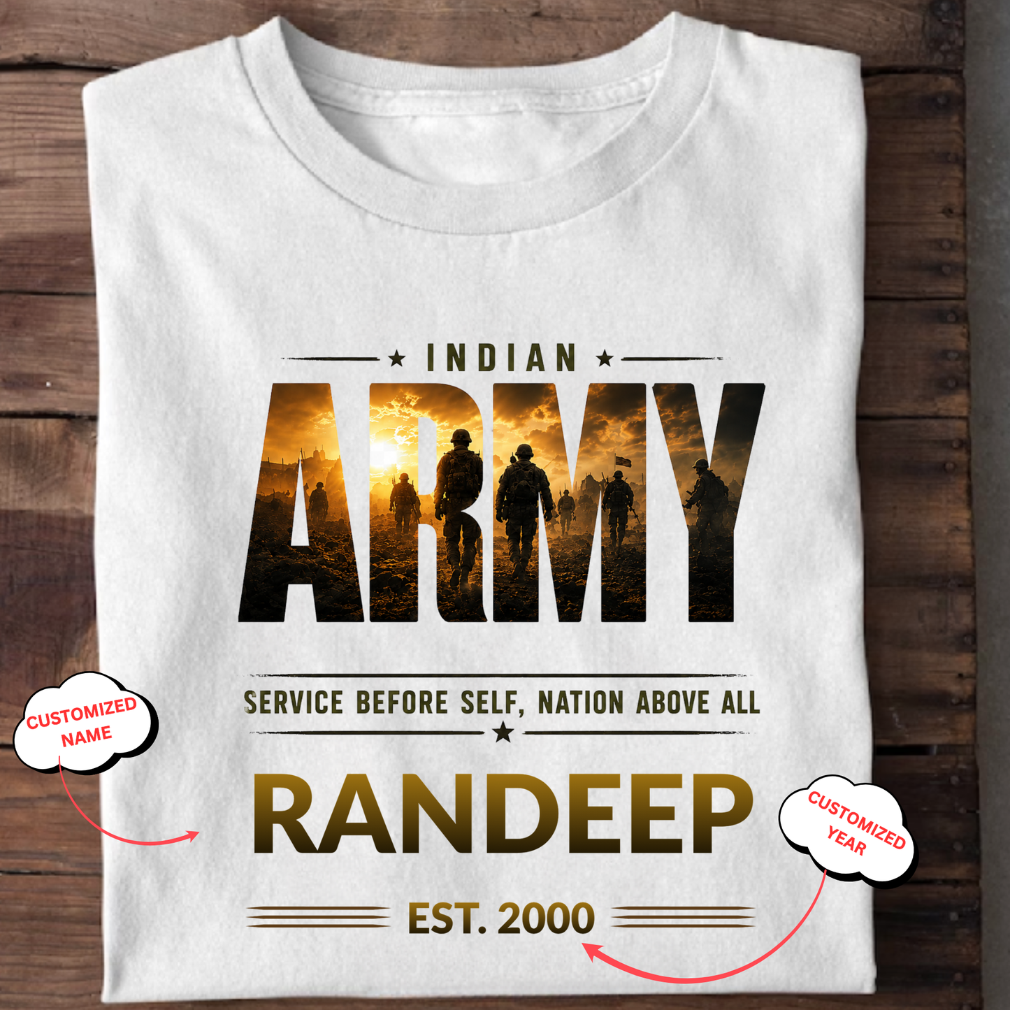 CUSTOMIZATION-NATION ABOVE ALL-CLASSIC T-SHIRT